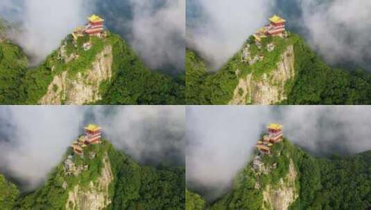 南五台山 钟南山 秦岭 云海 日出 云彩 蓝天高清在线视频素材下载