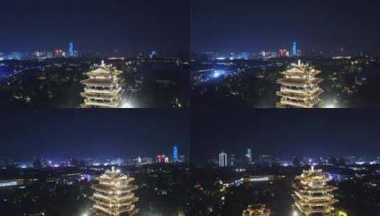 城市夜景 繁华 灯光秀高清在线视频素材下载