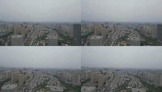 山东泰安城市建设城市风光航拍高清在线视频素材下载