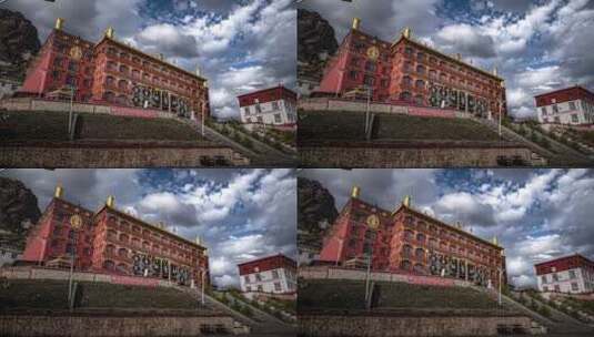 西藏孜珠寺延时高清在线视频素材下载