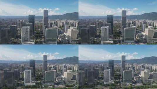 福建福州城市高楼建筑航拍高清在线视频素材下载