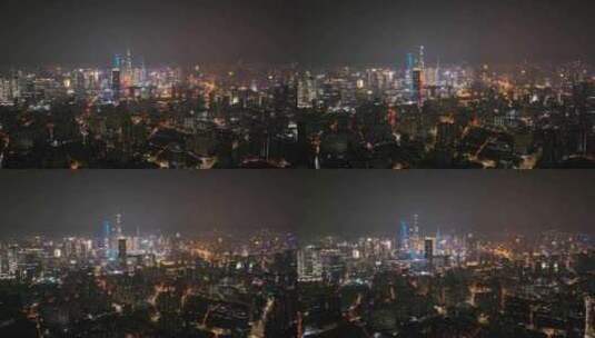 上海夜景航拍高清在线视频素材下载