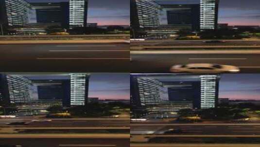 成都 高新区 建筑 城市 夜景高清在线视频素材下载