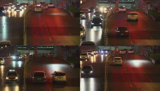 城市车流延时交通发展高清在线视频素材下载