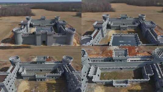田纳西州克拉克斯维尔正在建造的城堡天桥高清在线视频素材下载