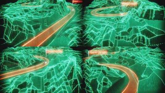 科技未来城市数据高清在线视频素材下载