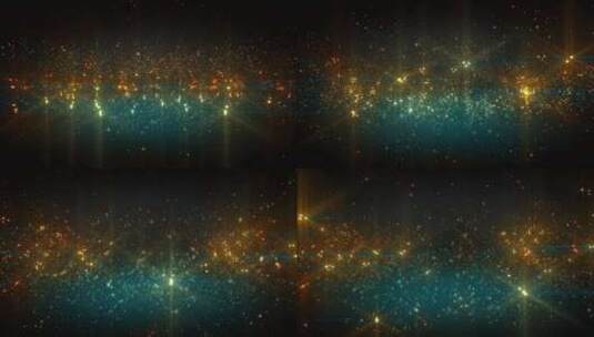 金色发光星系粒子动画高清在线视频素材下载