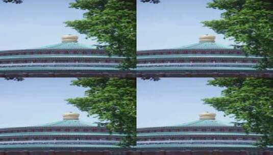 竖屏重庆大礼堂建筑高清在线视频素材下载