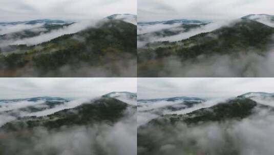 山林雾雾天线高清在线视频素材下载