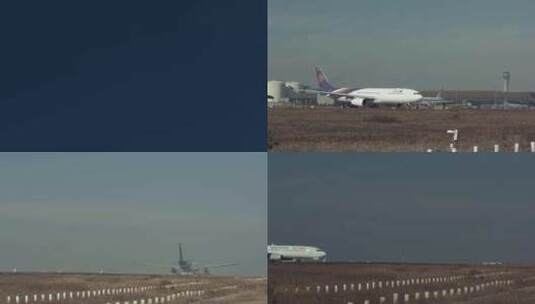 飞机起降镜头一组高清在线视频素材下载
