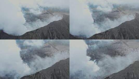 火山，布罗莫，印度尼西亚，蒸汽高清在线视频素材下载