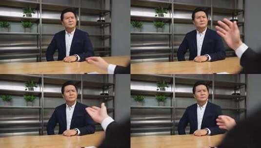 商务谈判面试沟通交流高清在线视频素材下载