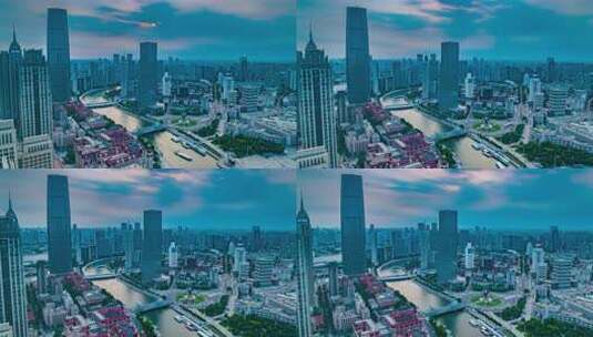 天津航拍延时高清在线视频素材下载