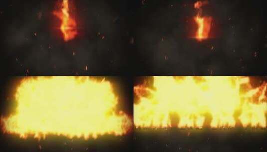 神秘震撼火焰燃烧电影片头演绎AE模板高清AE视频素材下载