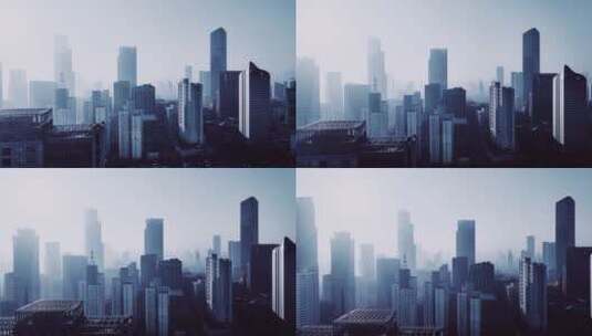 上海雾天高清在线视频素材下载