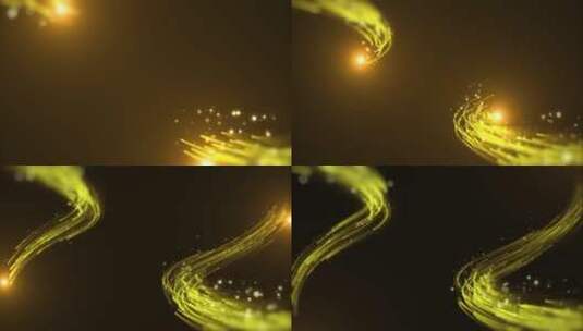 原创金色粒子穿梭转场光线1-2高清在线视频素材下载