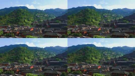 贵州苗族古村落乡村高清在线视频素材下载