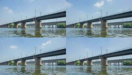 浑河铁路桥高清在线视频素材下载