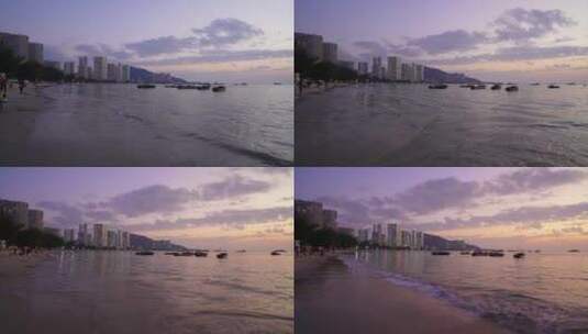 惠州巽寮湾海滩海浪延时高清在线视频素材下载