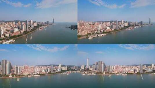 福建省厦门市西南海岸码头城市环境高清在线视频素材下载