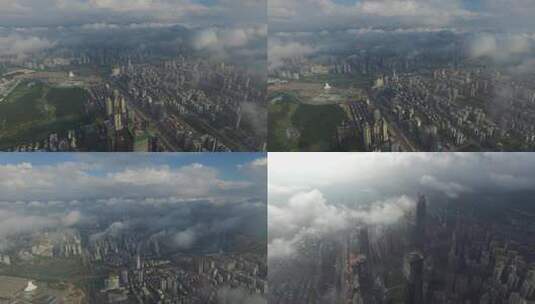 2016年南宁城市航拍空境高清在线视频素材下载