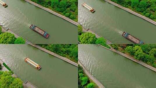 航拍护城河高清在线视频素材下载