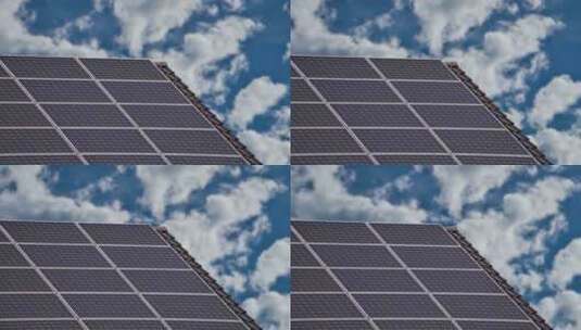 光伏太阳能板 清洁能源 新能源高清在线视频素材下载