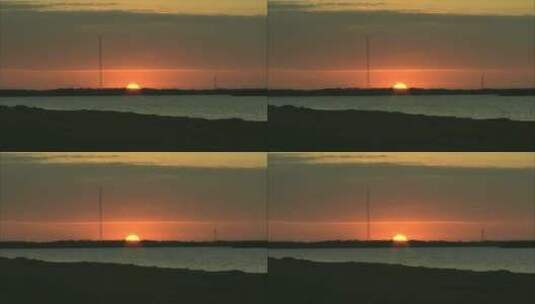 海上黄昏日出高清在线视频素材下载