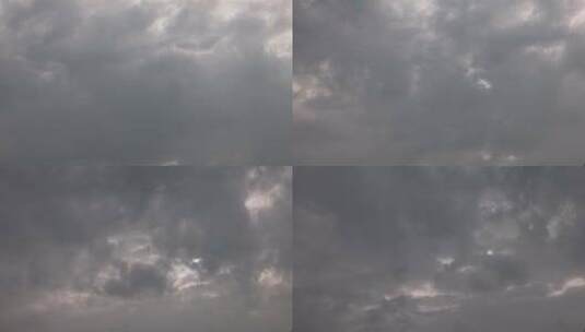 乌云密布云层滚滚延时摄影高清在线视频素材下载