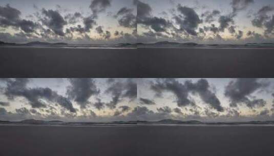 平潭海岛清晨日出航拍高清在线视频素材下载