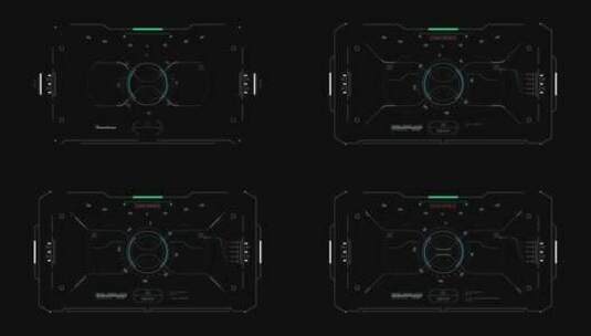 HUD驾驶舱合成目标屏幕特效科技未来高清在线视频素材下载