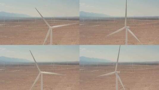 发电用风车风力发电新能源风力发电风车高清在线视频素材下载