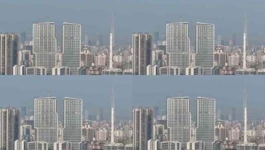 中国广东省广州市城区建筑群高清在线视频素材下载