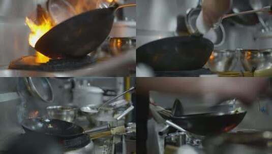 大厨做饭美食特写菜品宣传片分镜头高清在线视频素材下载