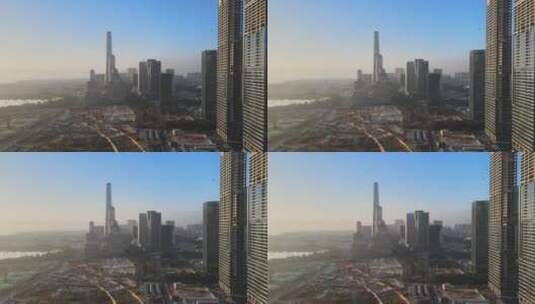 深圳建设 建筑 施工 塔吊 工地 发展高清在线视频素材下载