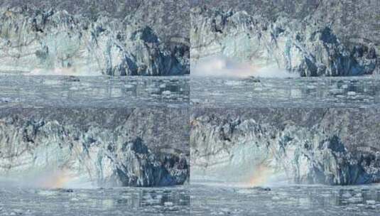 冰川消融特写镜头高清在线视频素材下载