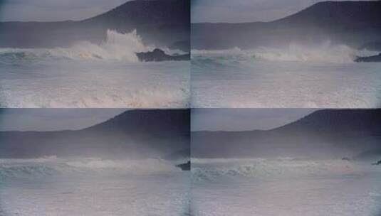 海洋巨浪的镜头高清在线视频素材下载