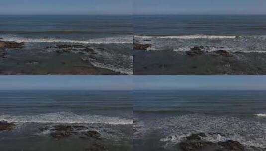 【2K60帧】航拍大海海浪唯美镜头高清在线视频素材下载