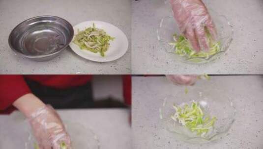 【镜头合集】腌制芥菜榨菜脱水高清在线视频素材下载