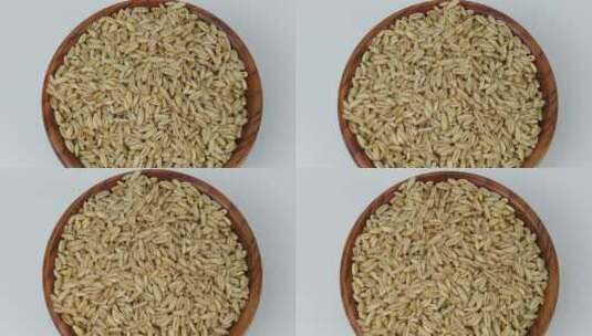 燕麦米五谷食材4k视频高清在线视频素材下载