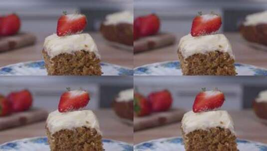 蛋糕 甜品 甜点 糕点 奶油蛋糕高清在线视频素材下载