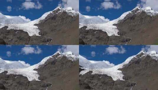 卡若拉冰川、西藏、乃钦康桑雪山1高清在线视频素材下载