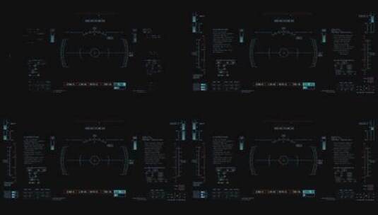 科技大屏HUD可视化数据大屏【6-3】高清在线视频素材下载