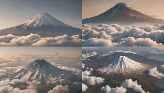 富士山火山高清在线视频素材下载