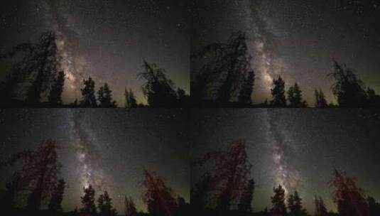 星空银河延时摄影高清在线视频素材下载