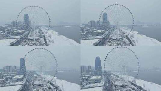 南昌摩天轮雪景20高清在线视频素材下载