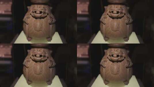 西晋青釉神兽尊，南京博物院镇馆之宝高清在线视频素材下载