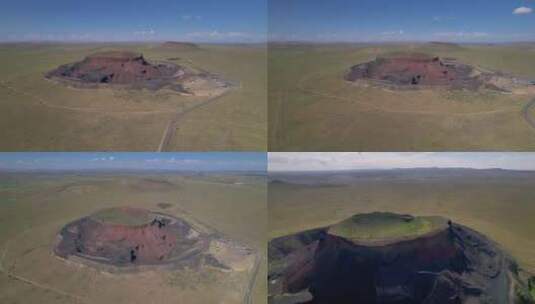 乌兰哈达火山地质公园高清在线视频素材下载