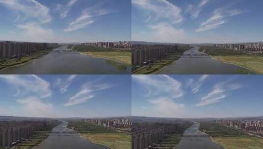 城市中的河高清在线视频素材下载