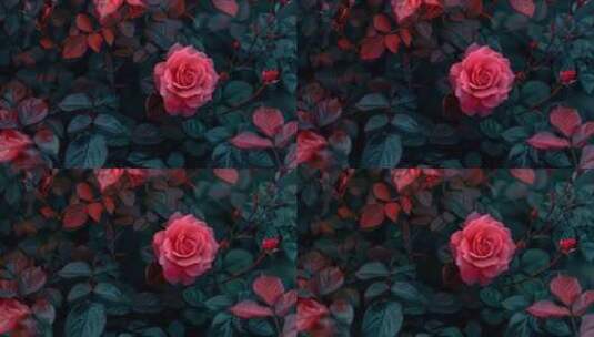 玫瑰花背景高清在线视频素材下载